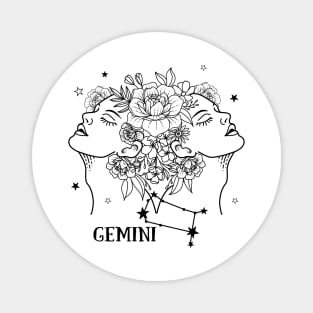 Zodiac Garden Floral Design: Gemini Magnet